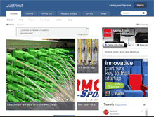 Tablet Screenshot of justneuf.com